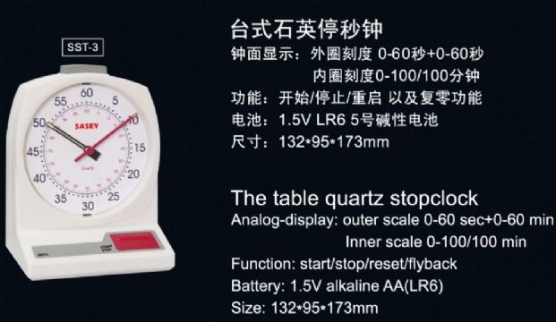 點(diǎn)擊查看詳細(xì)信息<br>標(biāo)題：臺式石英停秒鐘 閱讀次數(shù)：2249