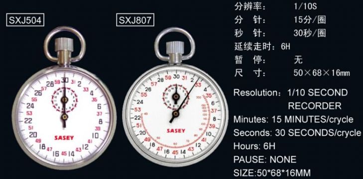 點擊查看詳細信息<br>標題：SXJ504、SXJ807機械秒表 閱讀次數：2392
