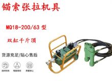 點(diǎn)擊查看詳細(xì)信息<br>標(biāo)題：風(fēng)動(dòng)張拉機(jī)具 MQ18-200-63型 配雙缸千斤頂 礦用錨索張拉機(jī)具 閱讀次數(shù)：292